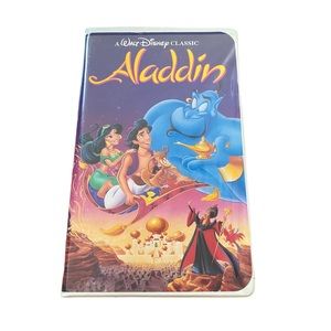 Aladdin VHS Walt Disney Classic Black Diamond Tape (TESTED) RARE